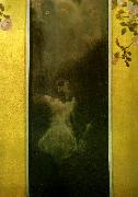 Gustav Klimt karlek oil painting reproduction